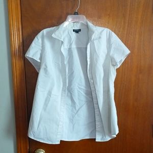 White button-up Short Sleeve Shirt